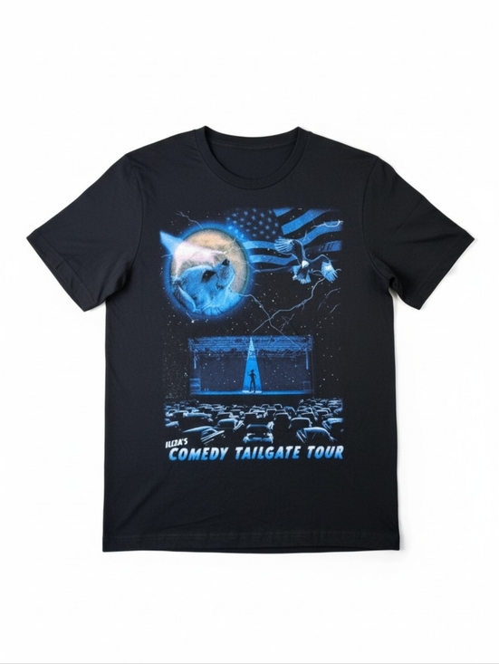 Bella Canvas Tops - Iliza Shlesinger Comedy Tailgate Tour Graphic Tee